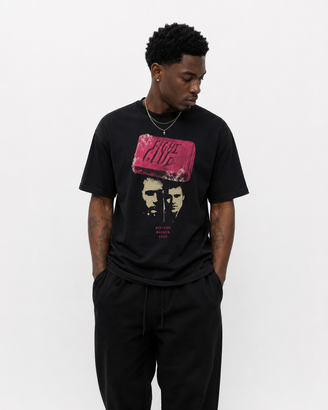 Fight Club Garment-dyed graphic Tee